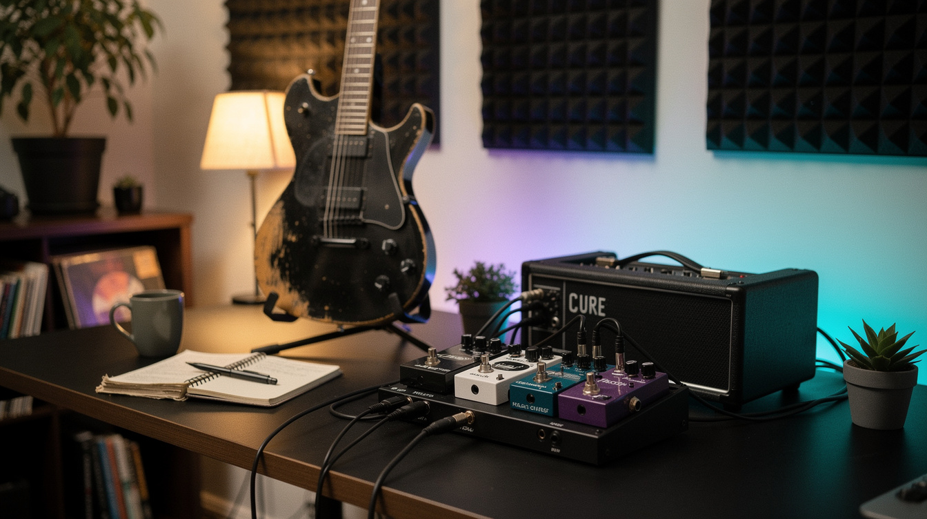 a composition illustrating "The Cure's Guitar Tone"
