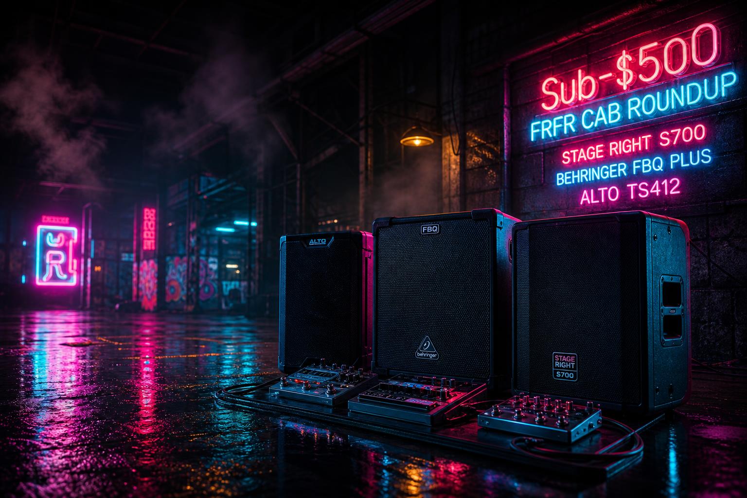 a composition illustrating "Sub-$500 FRFR Cab Roundup: Stage Right S700